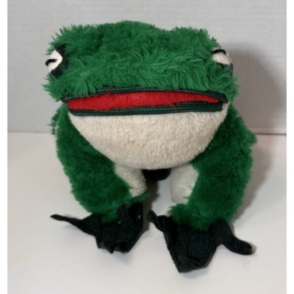 Merrythought Plush Frog Toad Ironbridge Shrops Stuffed Animal Handmade England - Picture 1 of 7